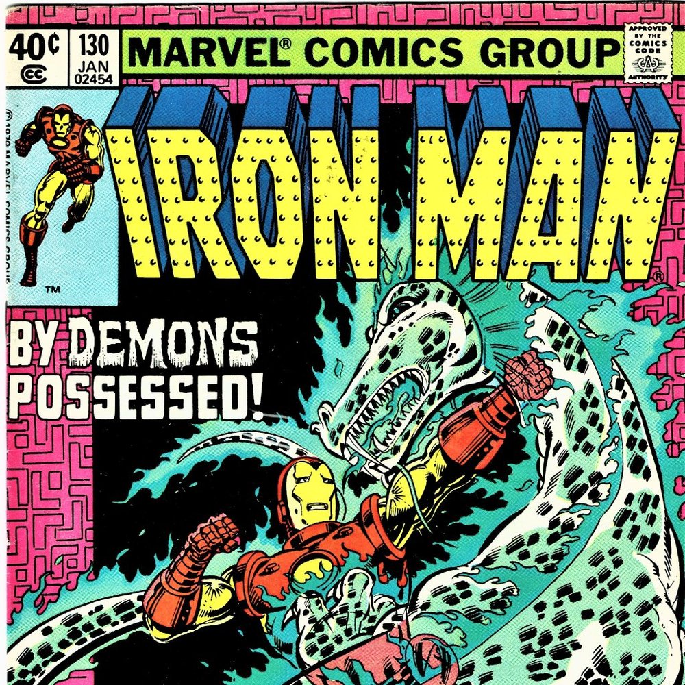 MARVELS IRON MAN#130 / 1980 IN PERFECT CONDITION/DEMONS POSSESSED
